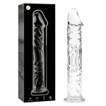 NEBULA SERIES BY IBIZA - MODELLO 12 DILDO IN VETRO BOROSILICATO 17 X 3,5 CM ROSA